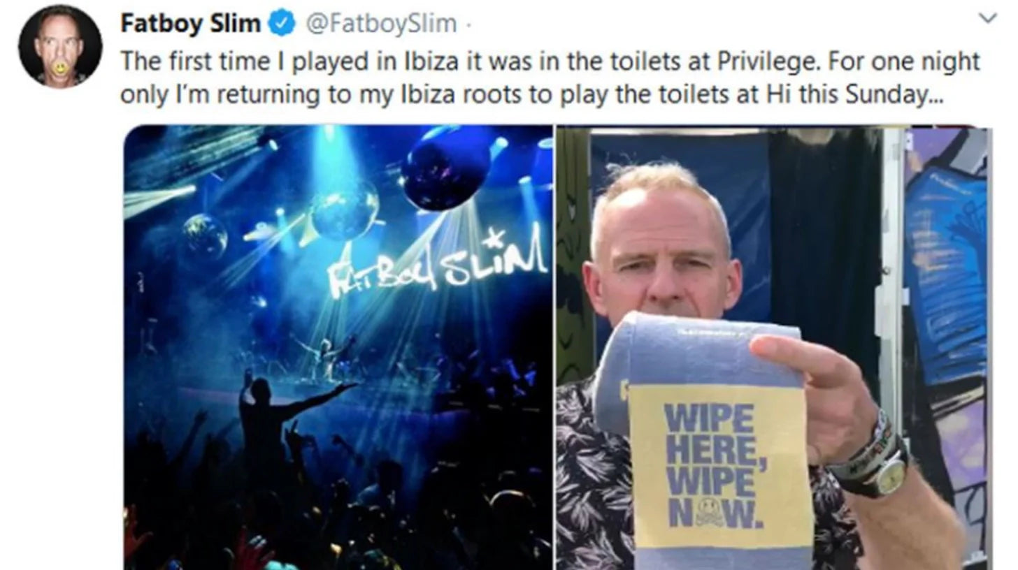 Fatboy Slim’s ‘Wipe Here, Wipe Now’ Toilet Paper – The Festival Stunt That Stole the Show