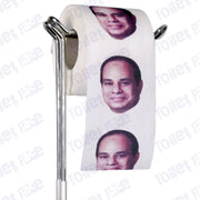Abdel Fattah el-Sisi Novelty Toilet Paper Product Image On A Stand