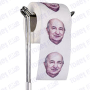 Abdelmadjid Tebboune Novelty Toilet Paper Product Image On A Stand