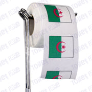 algeria flag novelty toilet paper on a holder