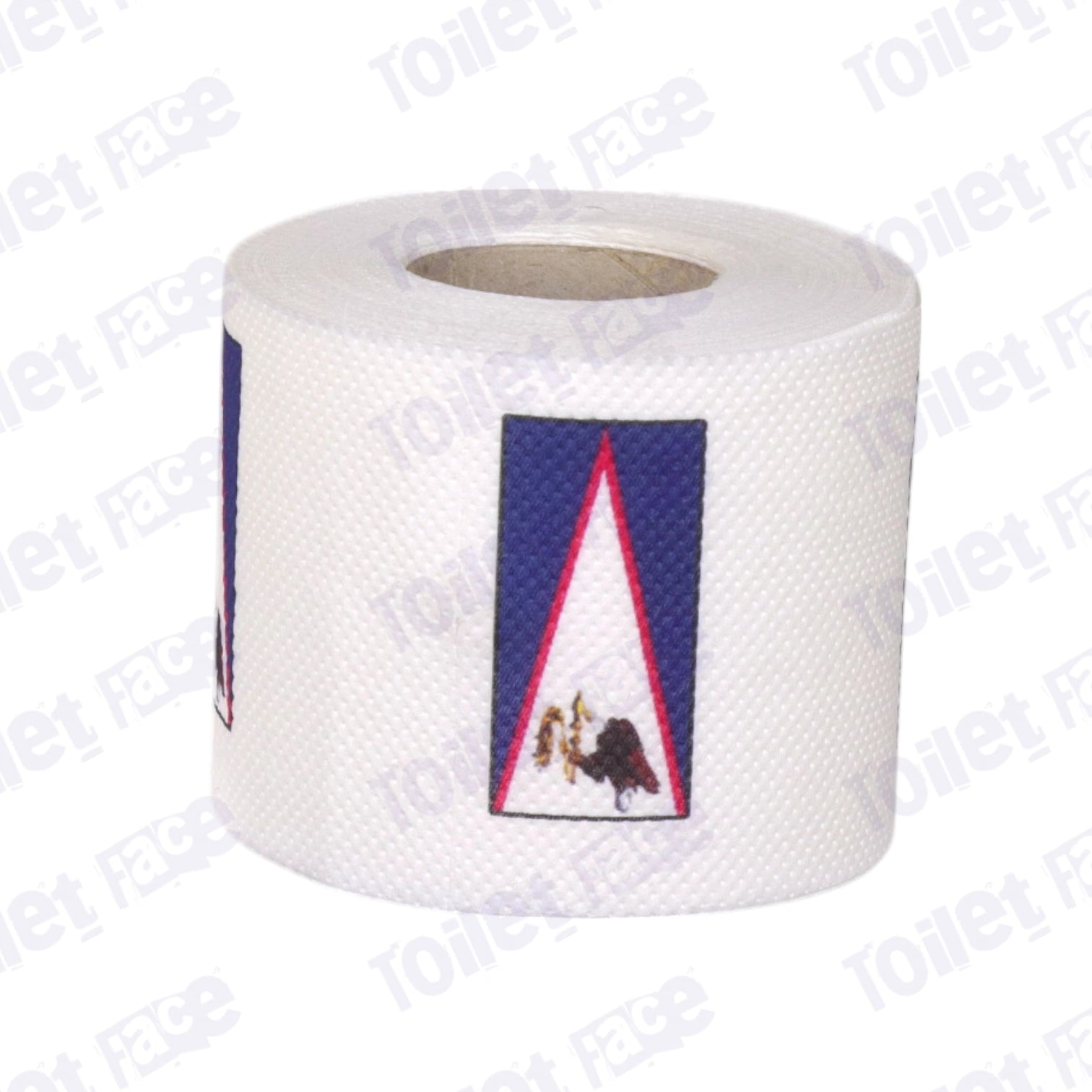 american samoa flag printed on novelty toilet paper roll