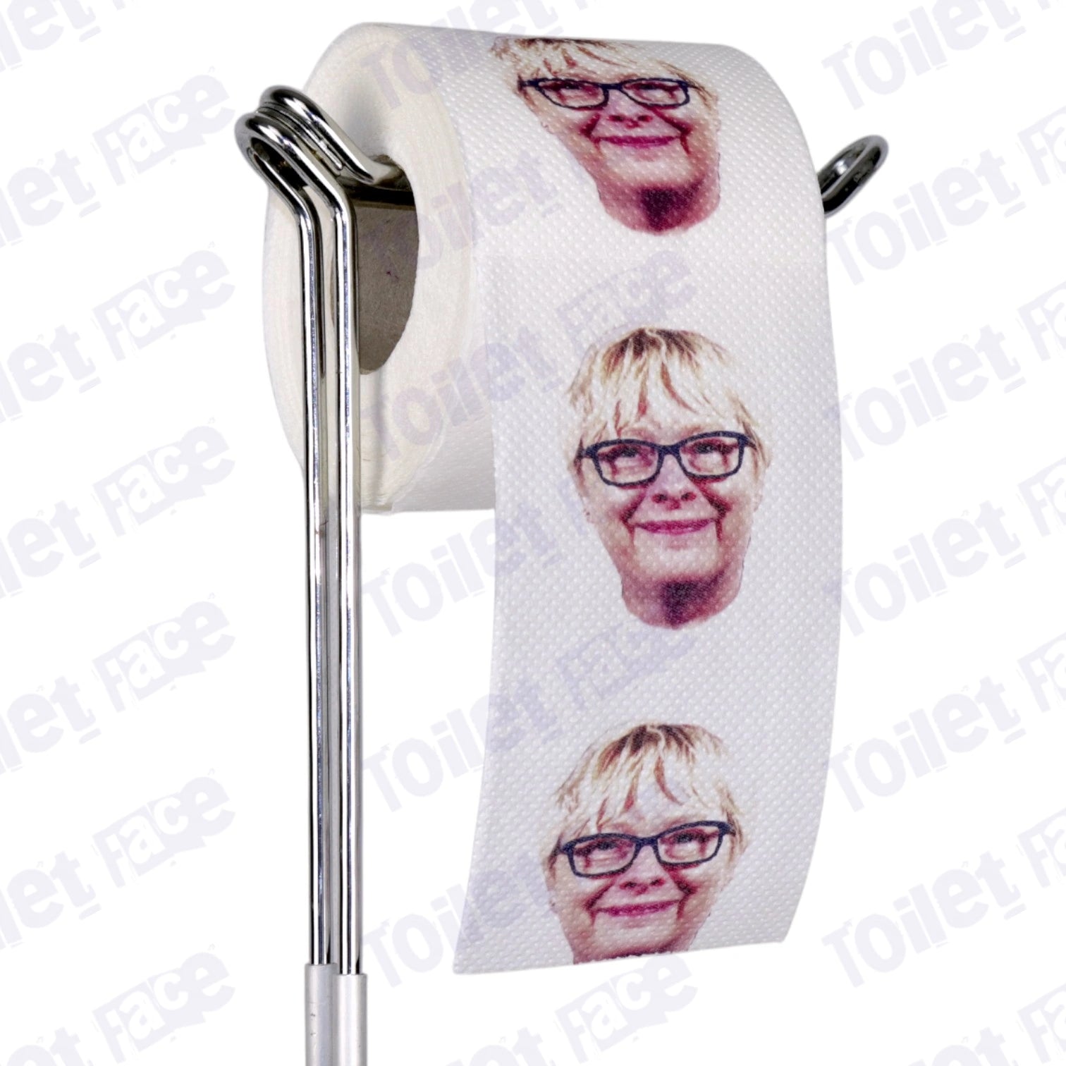 Angela Eagle Novelty Toilet Paper Product Image On A Stand