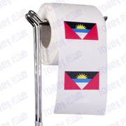 antigua and barbuda flag novelty toilet paper on a holder