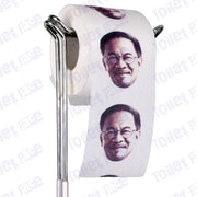 Anwar Ibrahim Novelty Toilet Paper Product Image On A Stand