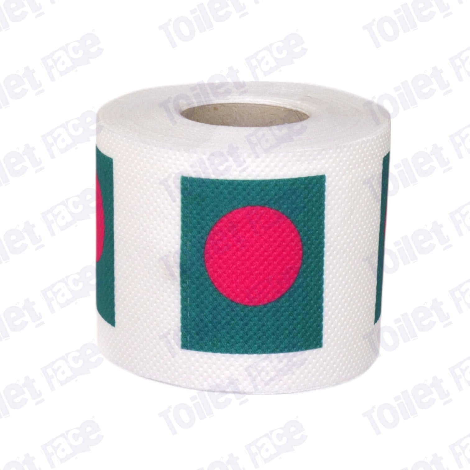 bangladesh flag printed on novelty toilet paper roll