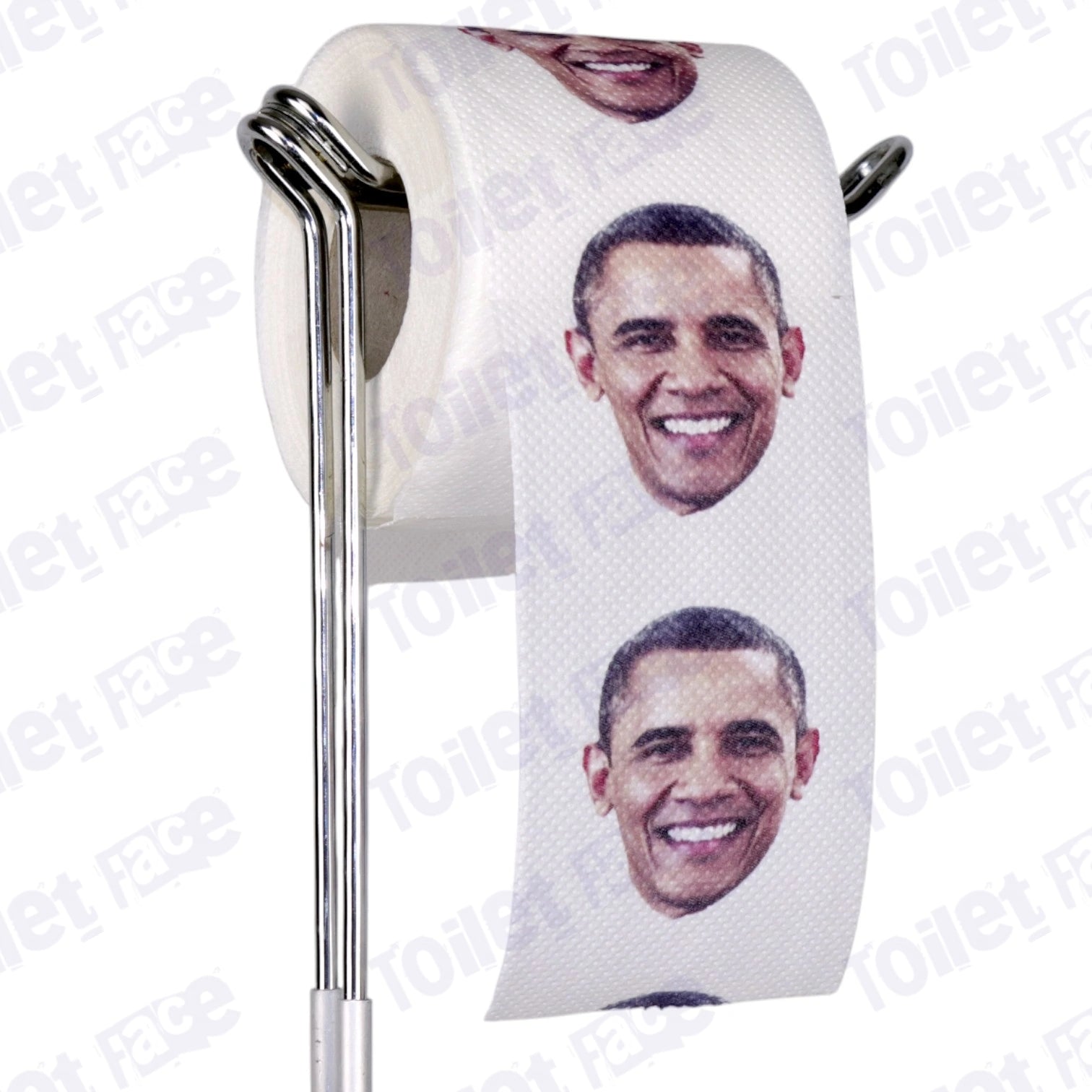 Barack Obama Novelty Toilet Paper Product Image On A Stand