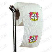 Bayer Leverkusen Novelty Toilet Paper Product Image On A Stand|Bayer Leverkusen Novelty Toilet Paper Product Image On It's Side|||||||||||||||