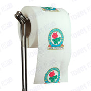 Blackburn Rovers Novelty Toilet Paper Product Image On A Stand|Blackburn Rovers Novelty Toilet Paper Product Image On It's Side|||||||||||||||