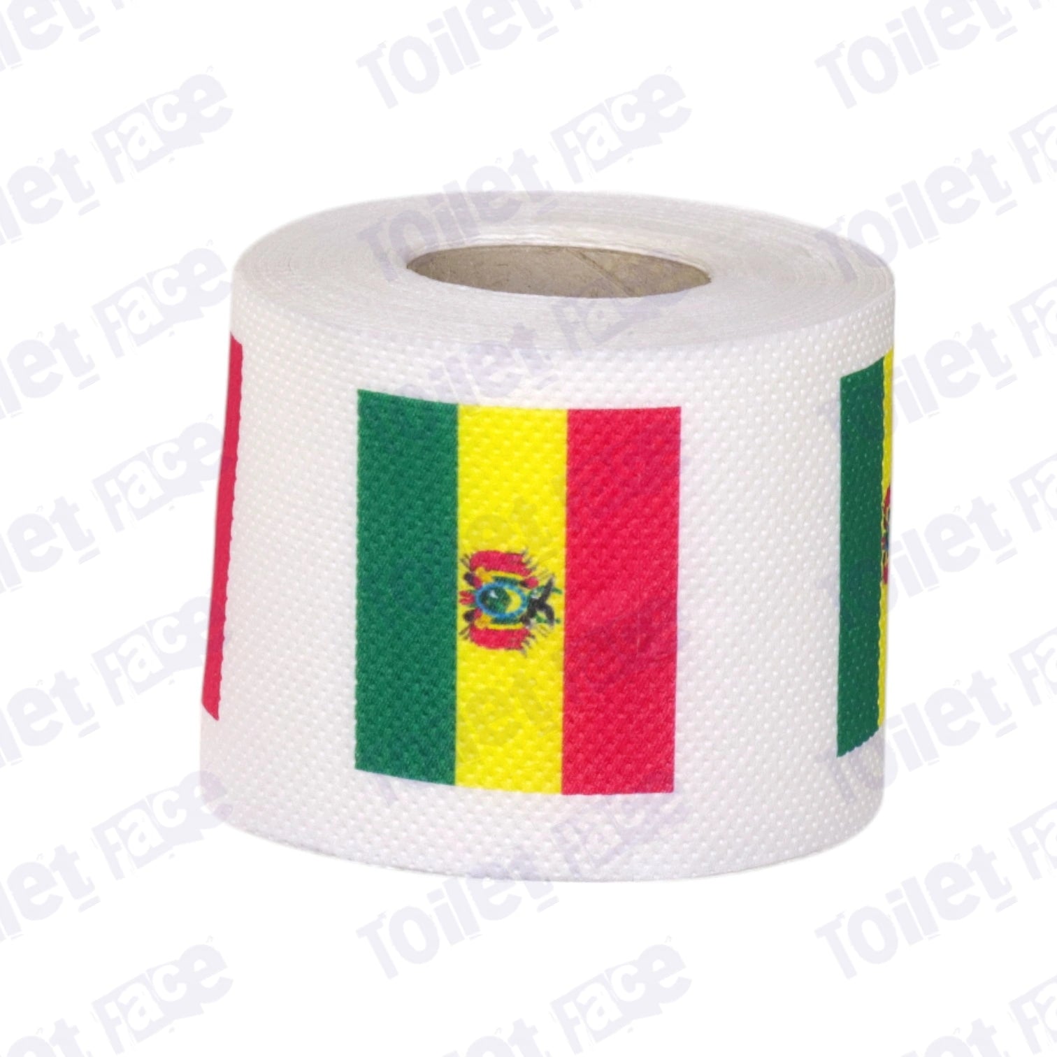 bolivia flag printed on novelty toilet paper roll