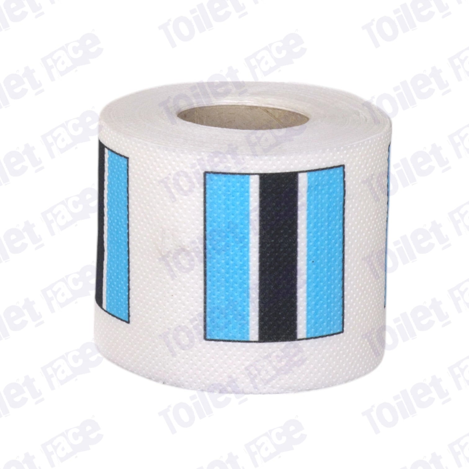botswana flag printed on novelty toilet paper roll
