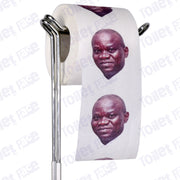 Brice Oligui Nguema Novelty Toilet Paper Product Image On A Stand