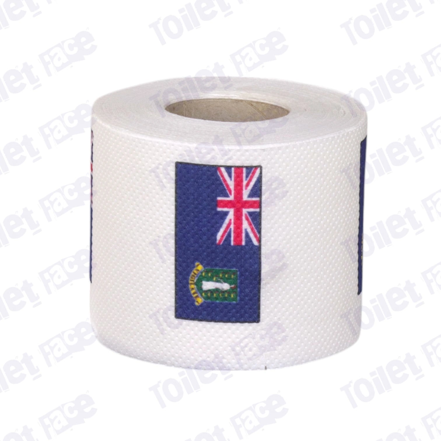 british virgin islands flag printed on novelty toilet paper roll