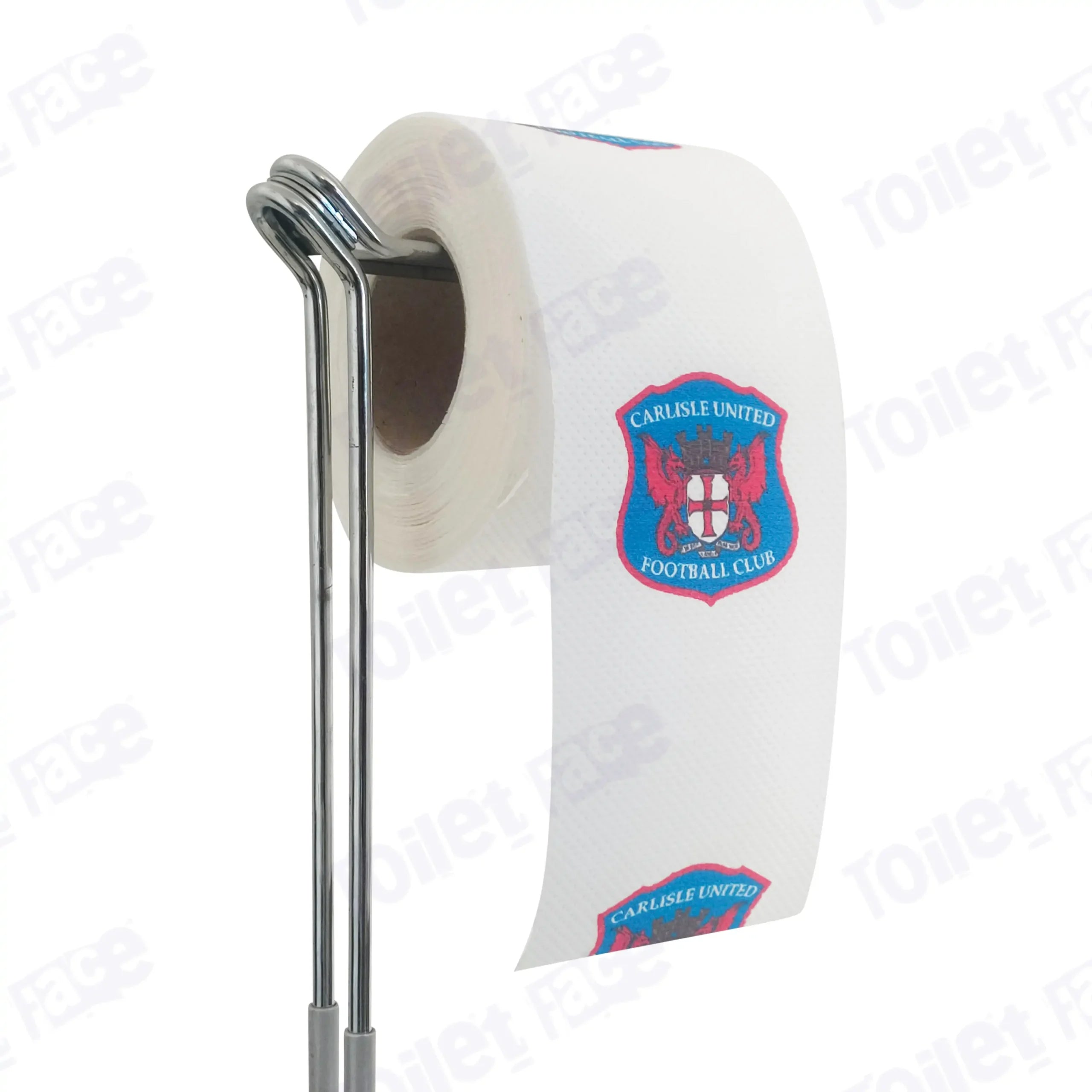 Carlisle United Novelty Toilet Paper Product Image On A Stand|Carlisle United Novelty Toilet Paper Product Image On It's Side|||||||||||||||||||||||