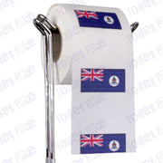 cayman islands flag novelty toilet paper on a holder