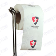 Cheltenham Town Novelty Toilet Paper Product Image On A Stand|Cheltenham Town Novelty Toilet Paper Product Image On It's Side|||||||