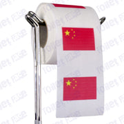 china flag novelty toilet paper on a holder