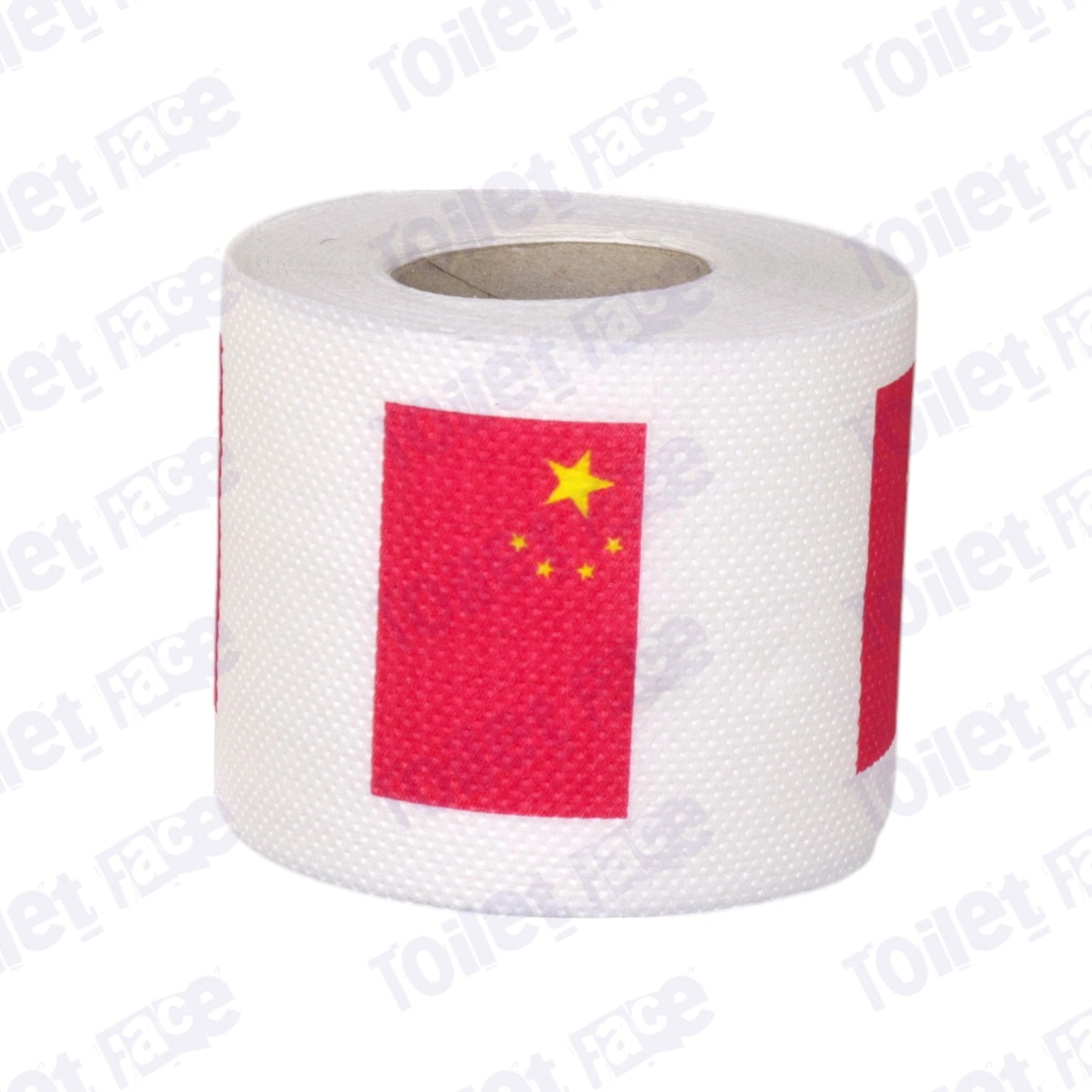 china flag printed on novelty toilet paper roll