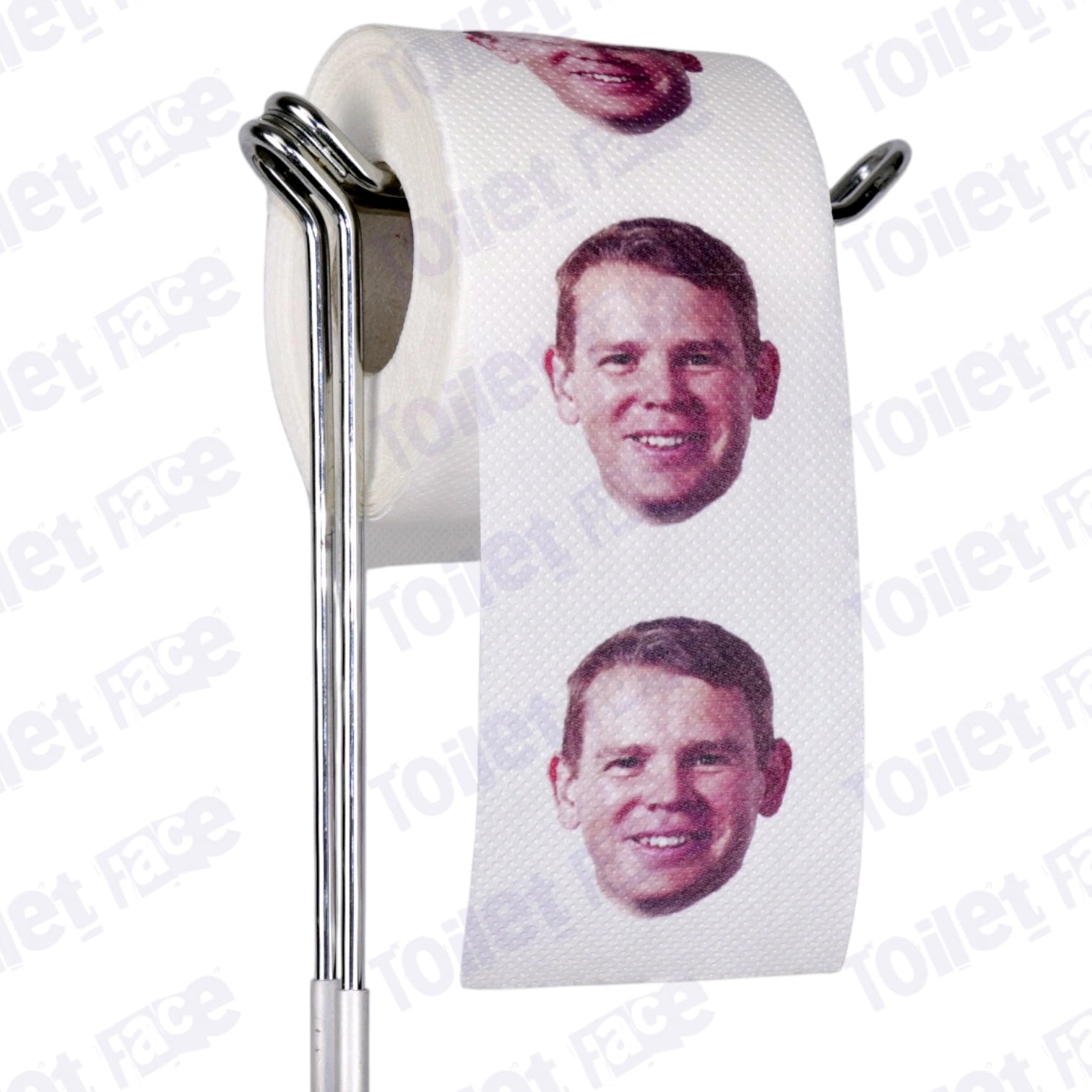 Chris Hipkins Novelty Toilet Paper Product Image On A Stand
