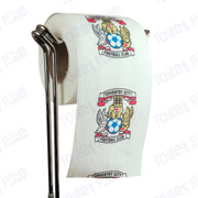 Coventry City Novelty Toilet Paper Product Image On A Stand|Coventry City Novelty Toilet Paper Product Image On It's Side|||||||||||||||