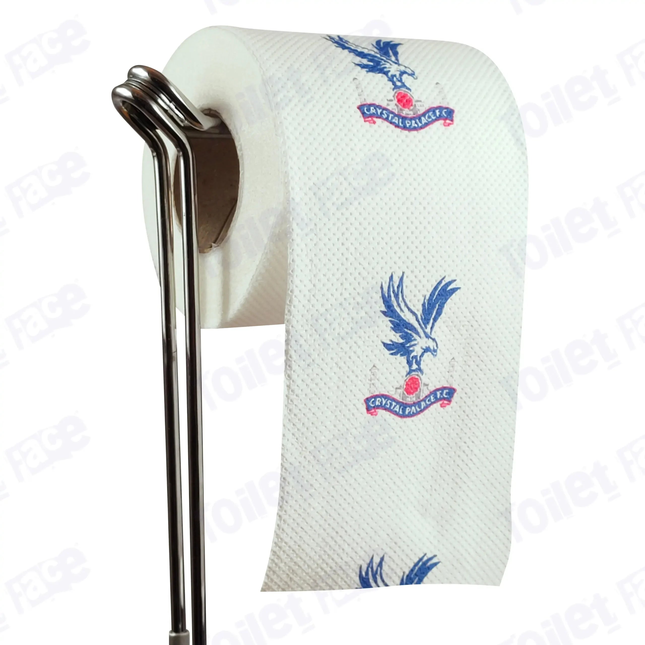 Crystal Palace Novelty Toilet Paper Product Image On A Stand|Crystal Palace Novelty Toilet Paper Product Image On It's Side|||||||||||||||