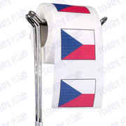 czech republic flag novelty toilet paper on a holder