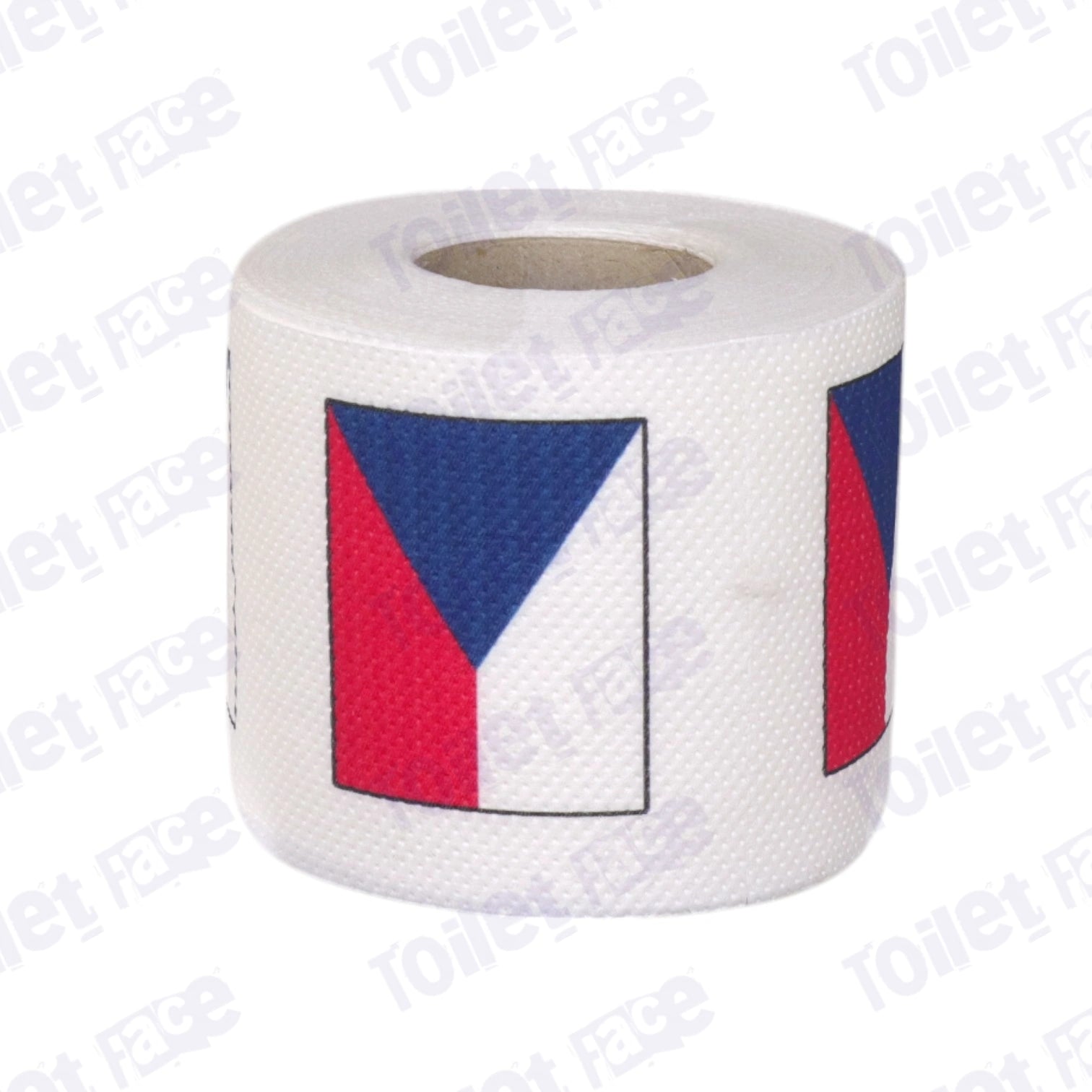 czech republic flag printed on novelty toilet paper roll
