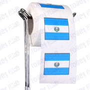 el salvador flag novelty toilet paper on a holder