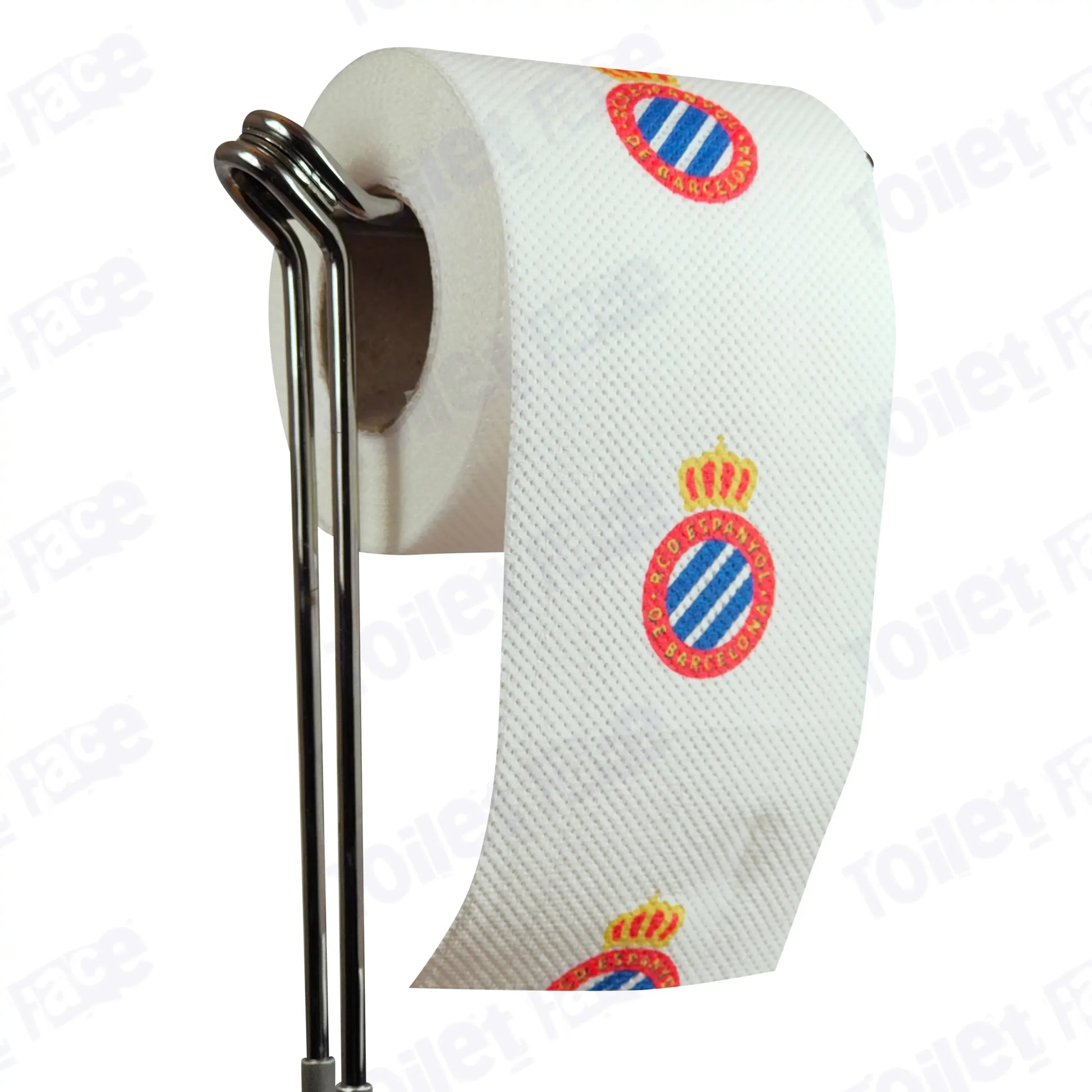 Espanyol Novelty Toilet Paper Product Image On A Stand|Espanyol Novelty Toilet Paper Product Image On It's Side|||||||||||||||