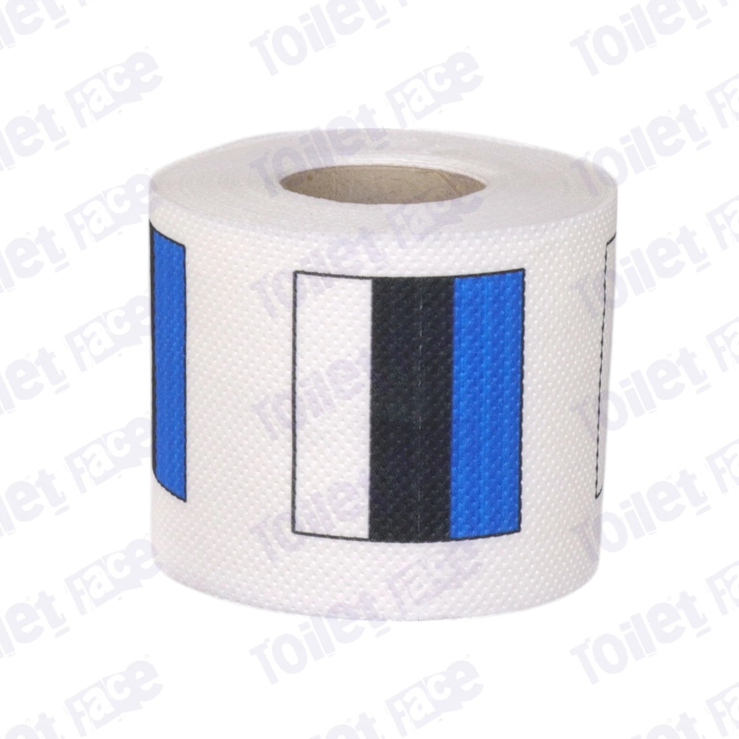 estonia flag printed on novelty toilet paper roll