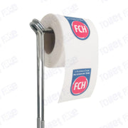 FC Heidenheim Novelty Toilet Paper Product Image On A Stand|FC Heidenheim Novelty Toilet Paper Product Image On It's Side|||||||||||||||