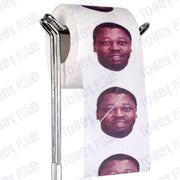 Faure Gnassingbé Novelty Toilet Paper Product Image On A Stand