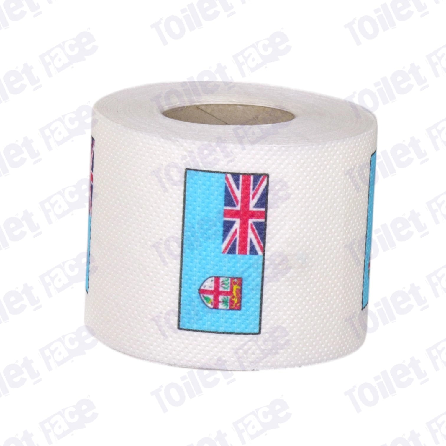 fiji flag printed on novelty toilet paper roll