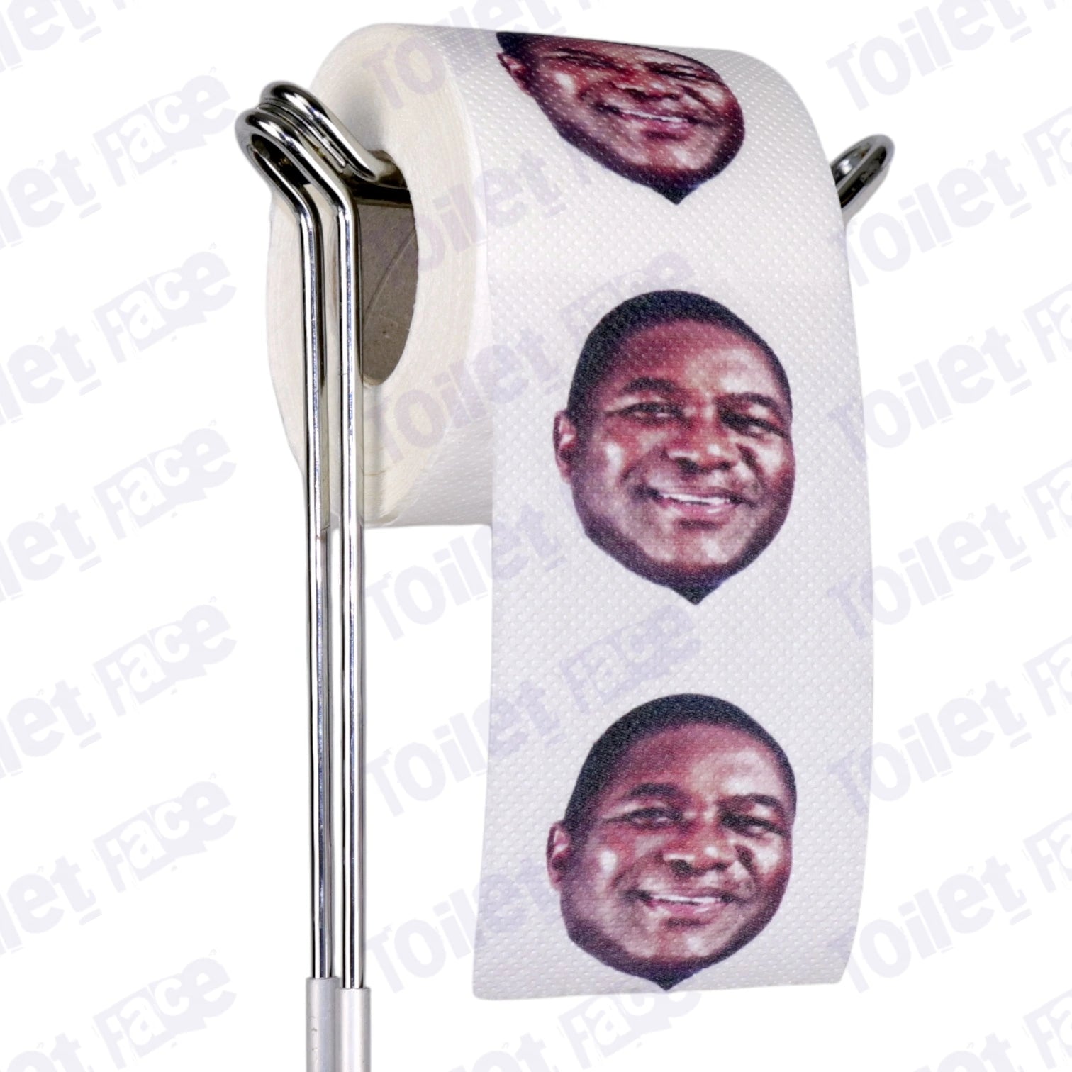 Filipe Nyusi Novelty Toilet Paper Product Image On A Stand