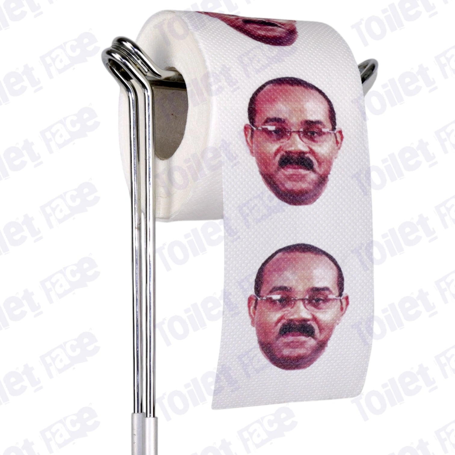 Gaston Browne Novelty Toilet Paper Product Image On A Stand