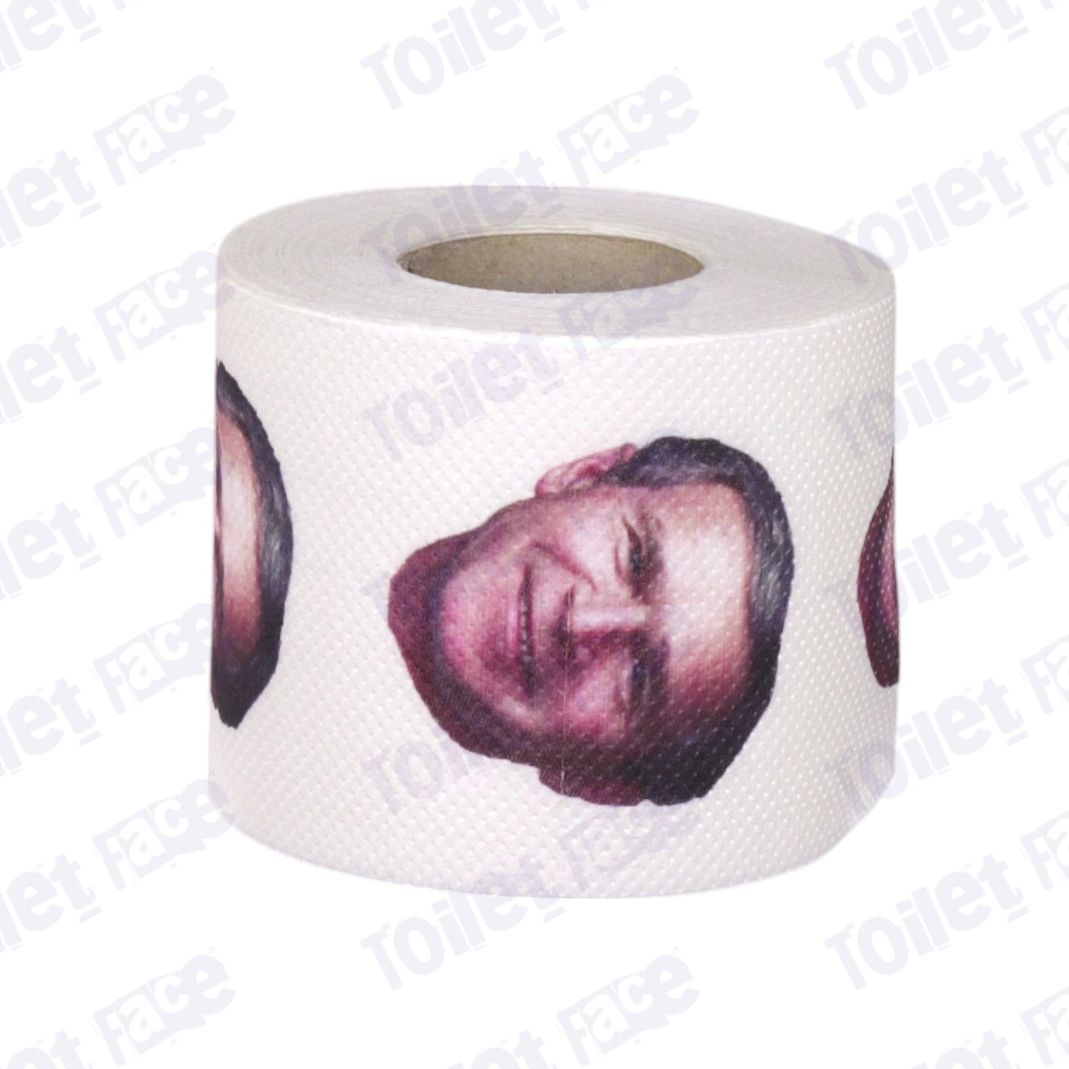 George W. Bush Novelty Toilet Paper Product Image On It's Side