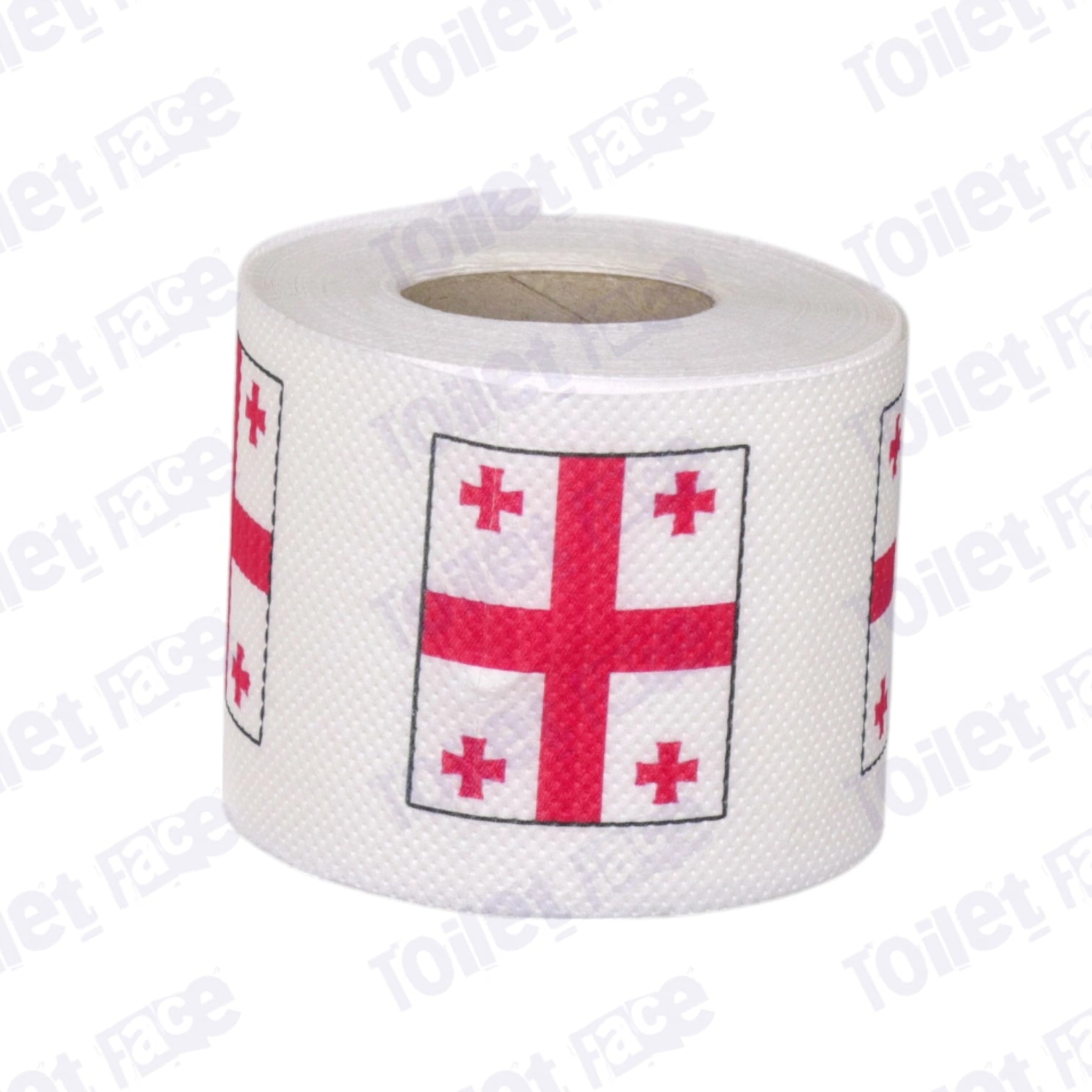 georgia flag printed on novelty toilet paper roll