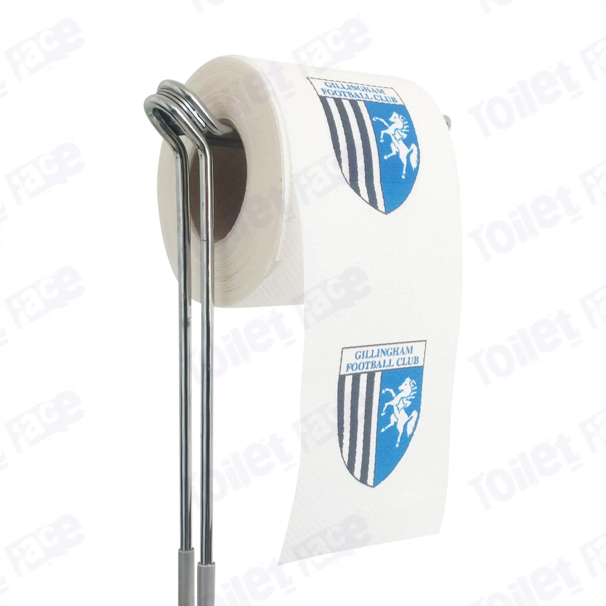 Gillingham Novelty Toilet Paper Product Image On A Stand|Gillingham Novelty Toilet Paper Product Image On It's Side|||||||||||||||||||||||