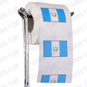guatemala flag novelty toilet paper on a holder
