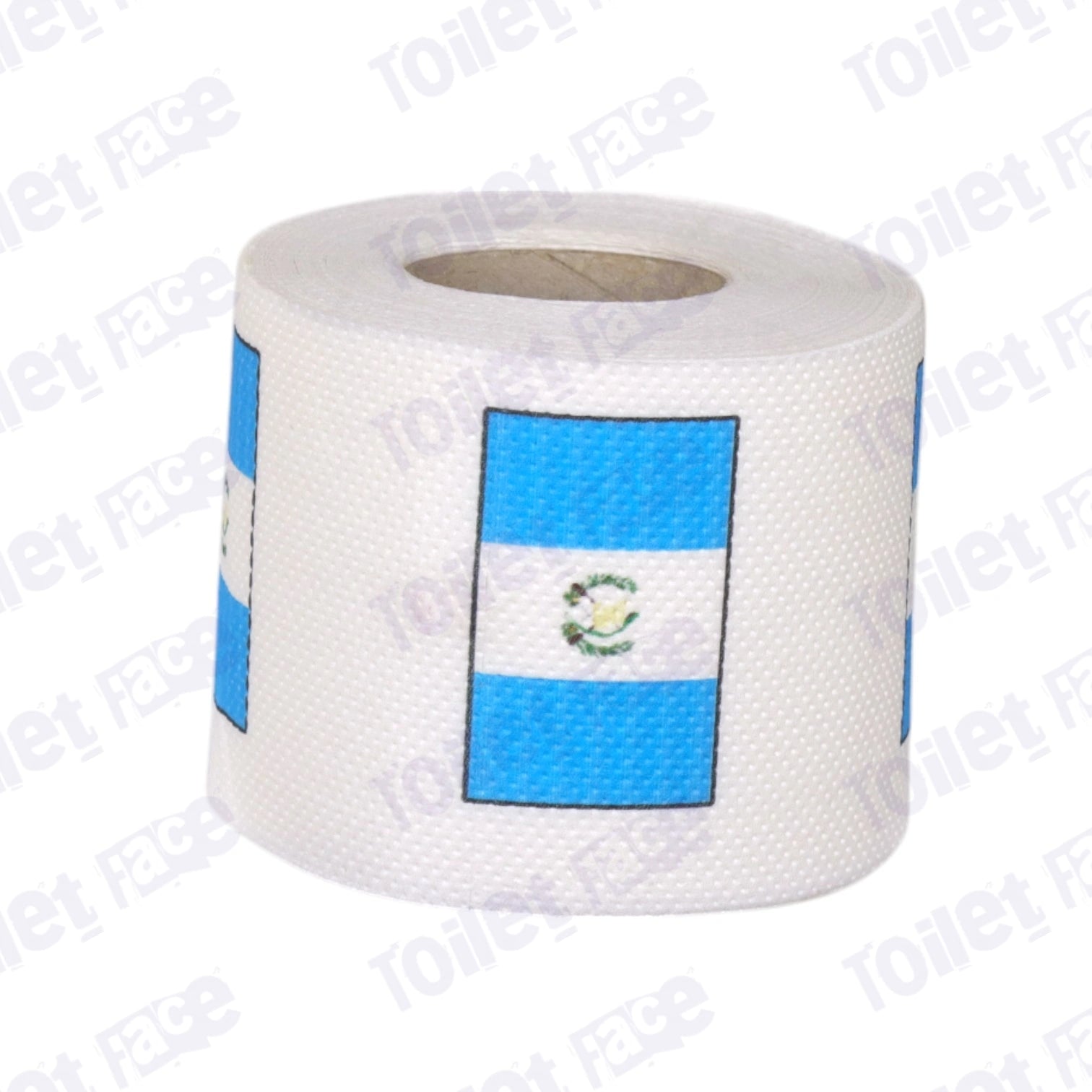 guatemala flag printed on novelty toilet paper roll