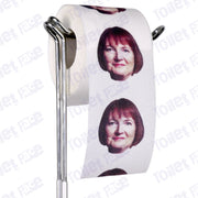 Harriet Harman Novelty Toilet Paper Product Image On A Stand