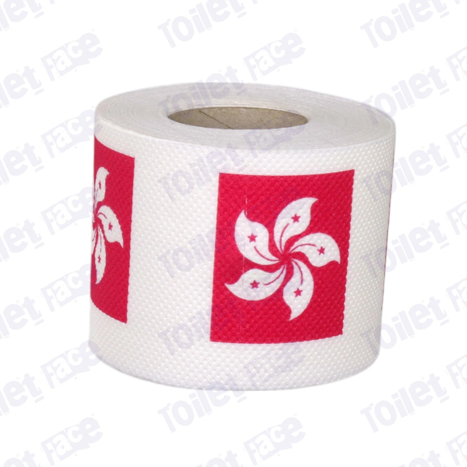 hong kong flag printed on novelty toilet paper roll