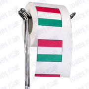 hungary flag novelty toilet paper on a holder