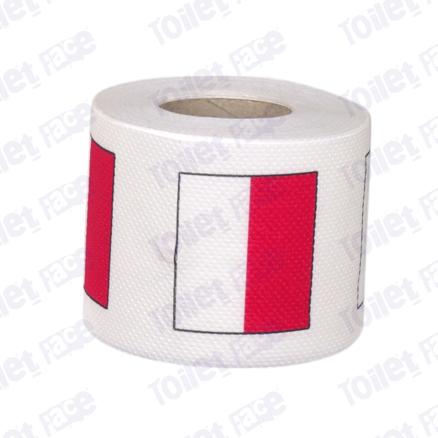 indonesia flag printed on novelty toilet paper roll