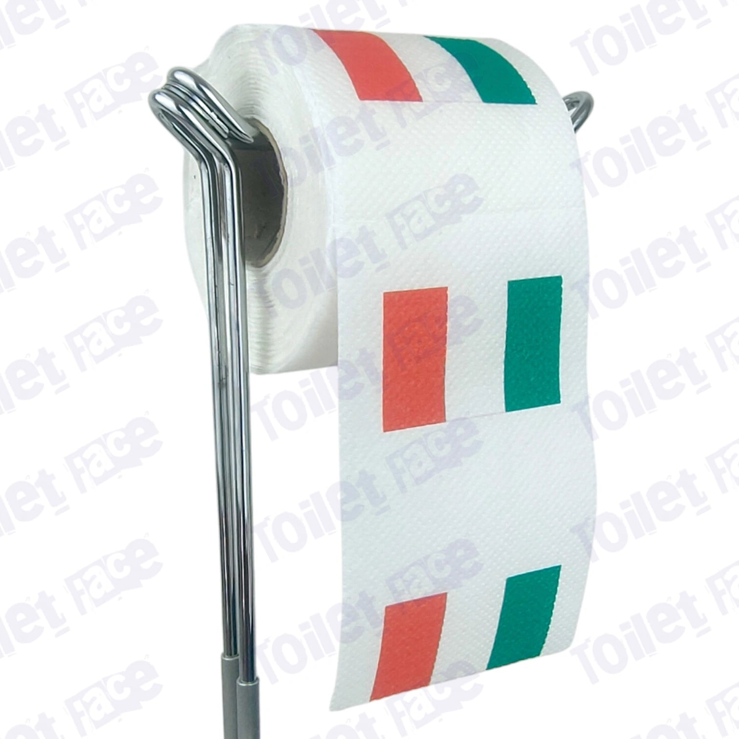 ireland flag novelty toilet paper on a holder