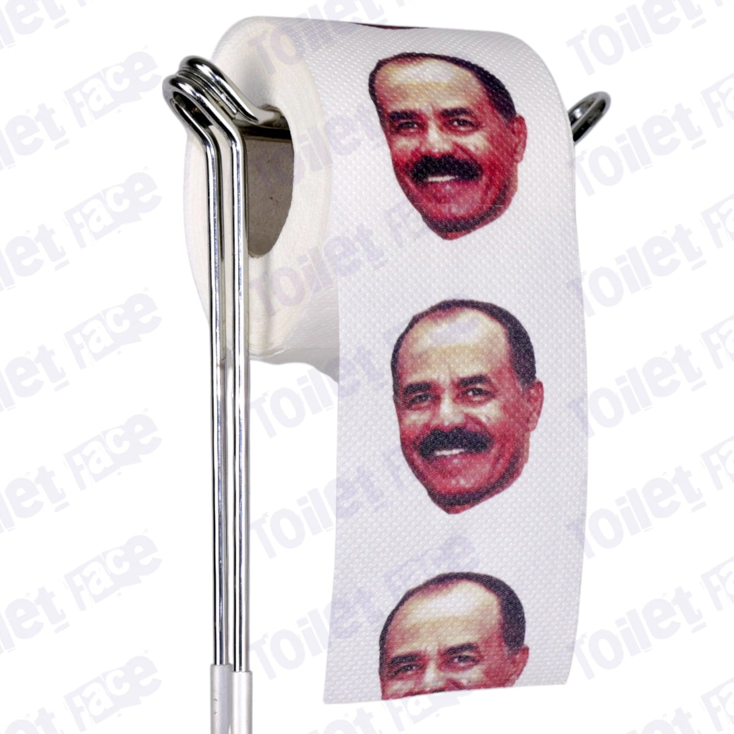Isaias Afwerki Novelty Toilet Paper Product Image On A Stand