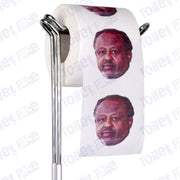 Ismaïl Omar Guelleh Novelty Toilet Paper Product Image On A Stand