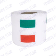 ivory coast flag novelty toilet paper on a holder