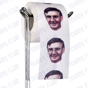 Jacob Rees-Mogg Novelty Toilet Paper Product Image On A Stand