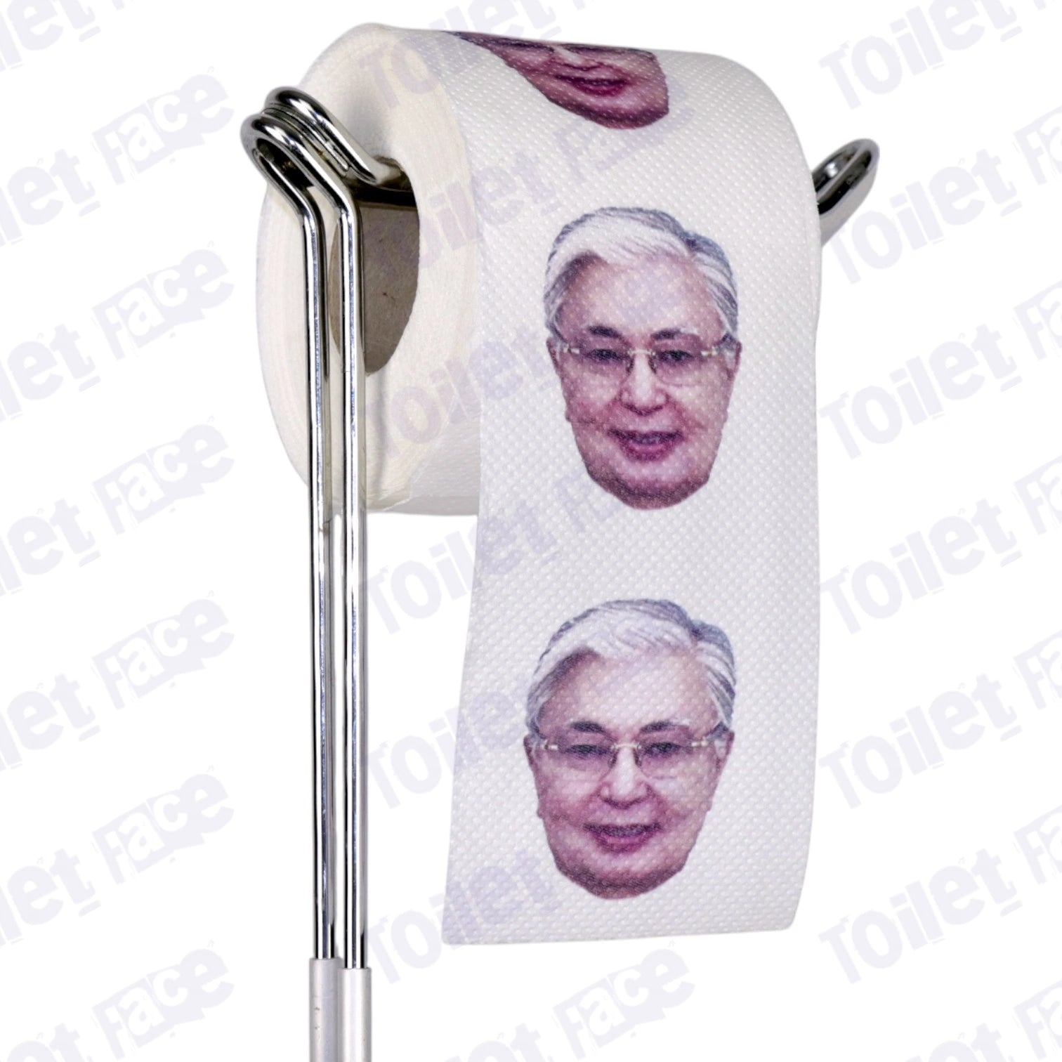 Kassym-Jomart Tokayev Novelty Toilet Paper Product Image On A Stand