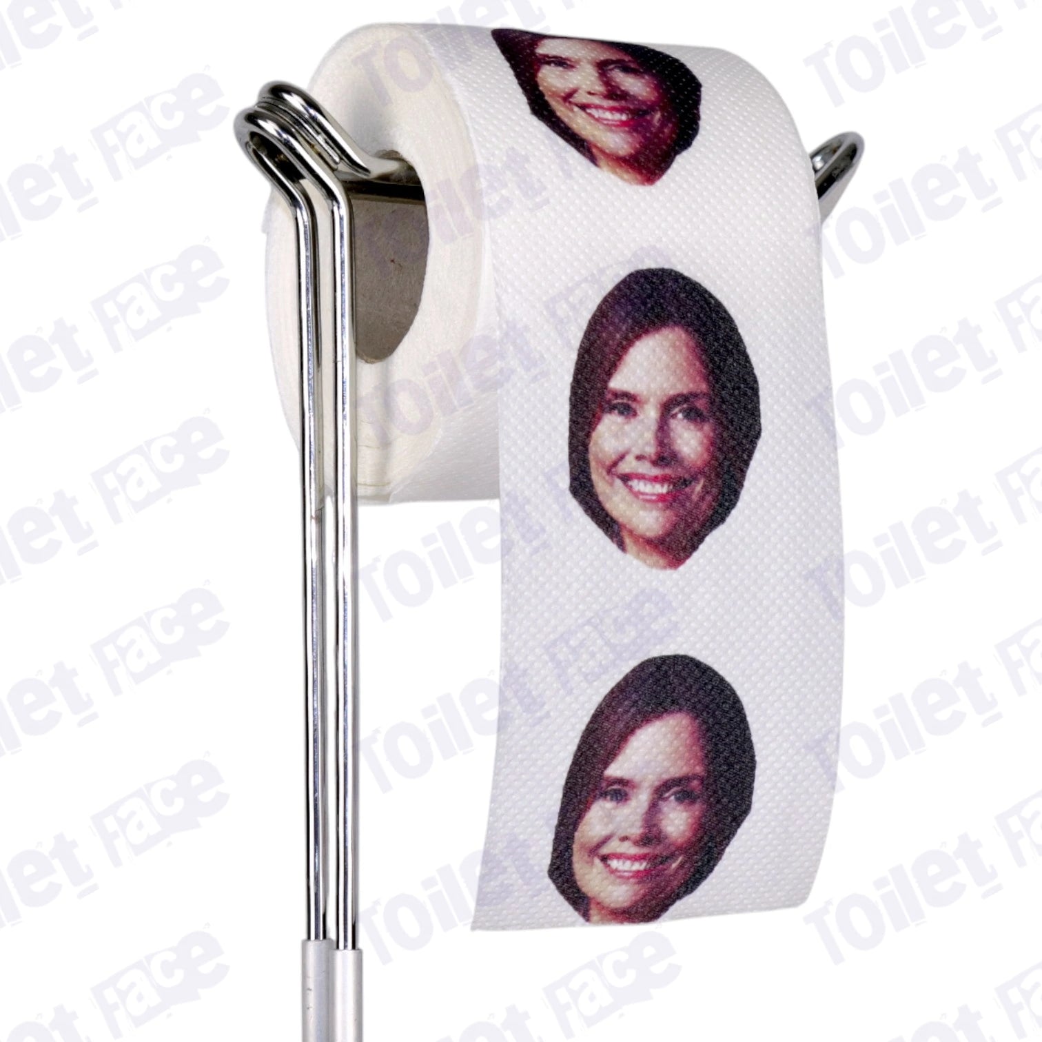 Katrín Jakobsdóttir Novelty Toilet Paper Product Image On A Stand